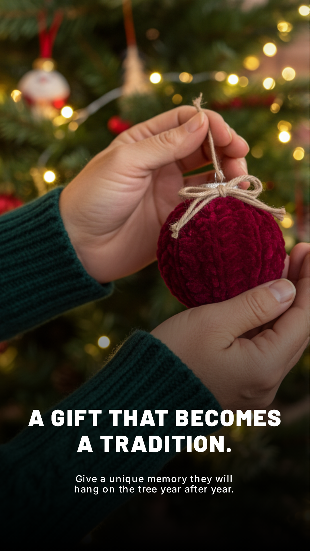 Handmade Crochet Christmas Balls - Gift Set of 6