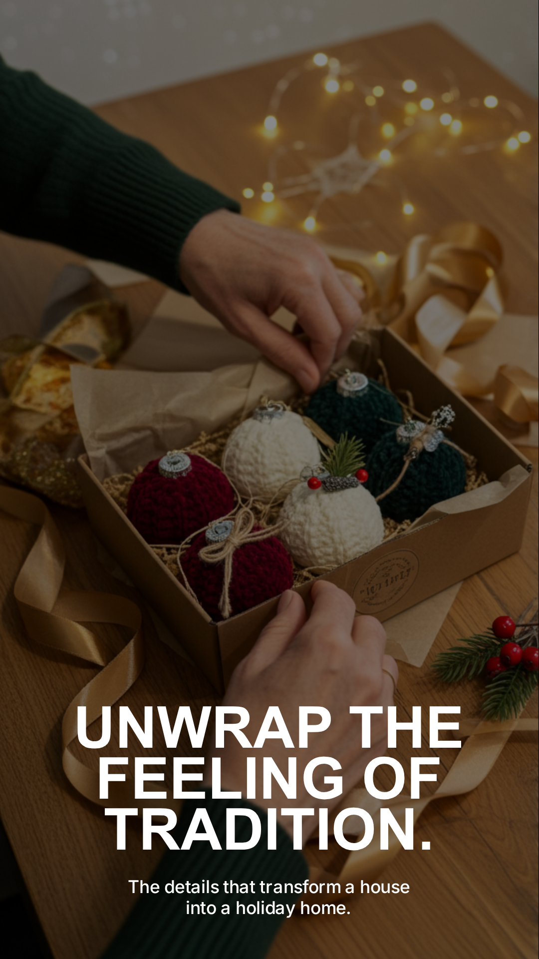 Handmade Crochet Christmas Balls - Gift Set of 6